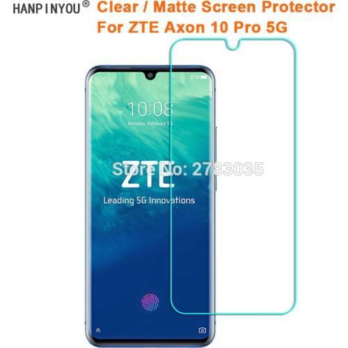 For ZTE Axon 10 Pro 5G 6.47" Clear Glossy / Anti-Glare Matte Screen Protector Protective Film Guard (Not Tempered Glass)