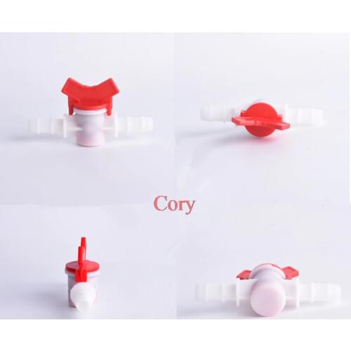 1PC 4mm 6mm 8mm 10mm 12mm 16mm 20mm flexible pipe Hose Pagoda ball valve 2 Way Plastic Aquarium Irrigation regulate valve CZYC