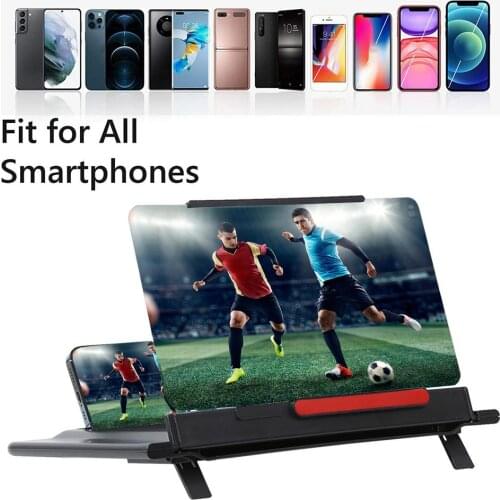 12-Inch Pull-Out Horizontal Vertical Magnifier Ultra-Clear Blue Light Screen Magnifier Screen Amplifier Mobile Phone Accessories