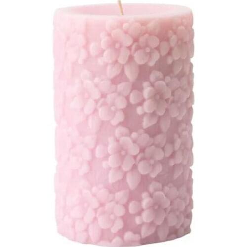 Silica gel 3D molds silicone flowers candle carved aroma stone mould relief handmade soap making moulds