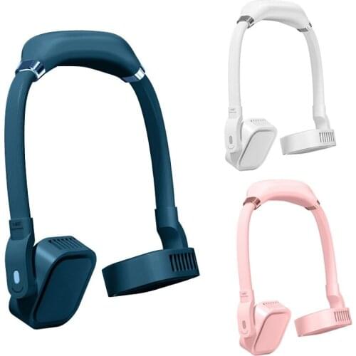 4000MAh Portable Lazy Sports Fan Mini Hanging Neck Fan USB Rechargeable Halter Sports Fan Air Cooler Outdoor