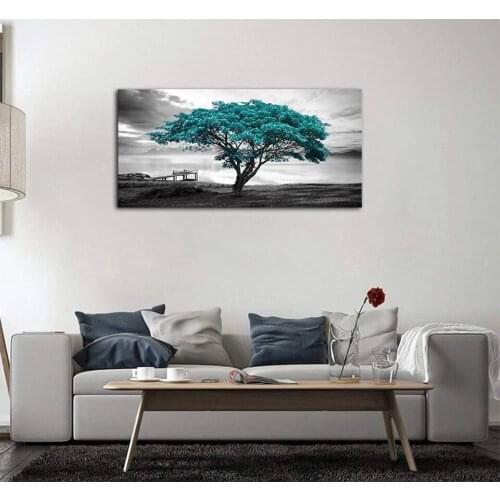 Big Blue Tree Black and White 5D Diamond Embroidery Home Decoration Diy Diamond Painting Cross Stitch Mosaic Sticker E1130