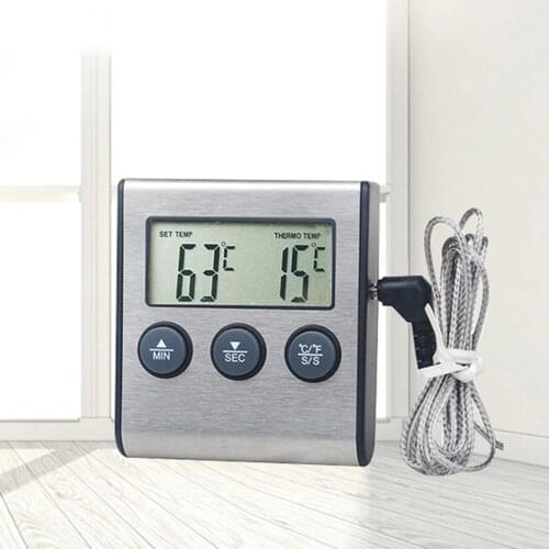 Tp700Digital Remote Wireless Food Kitchen Oven Thermometer Probe For BBQ Grill Oven Meat Timer Temperature Manually Set