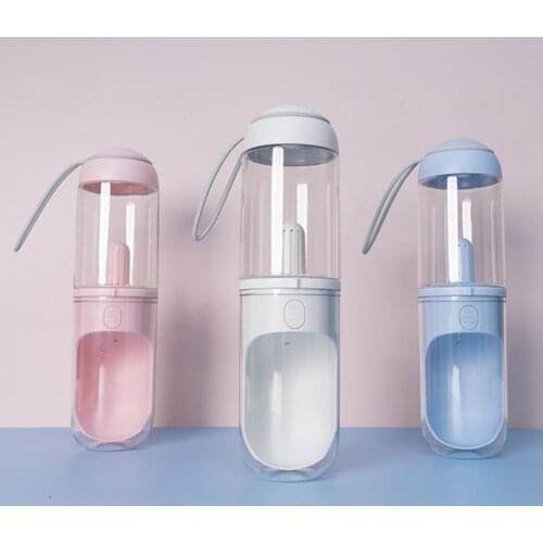 330ml Pet Cat Dog Water Bottle Large Capacity Pet Water Dispenser with Filter Leak Proof Lock Drinking Bottle for Travel