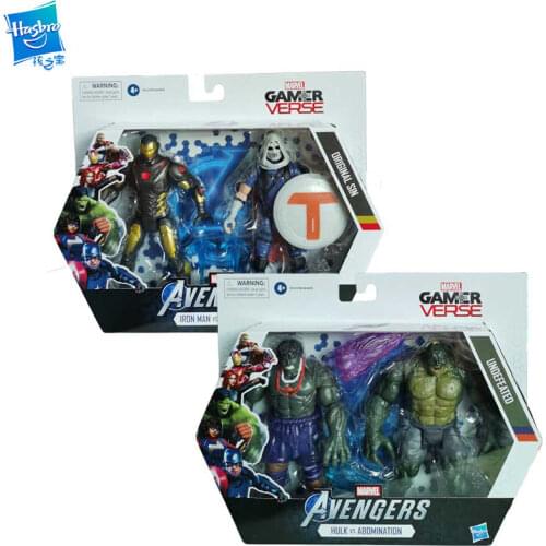 Marvel The Avengers E-sports Hero Enhanced Figure Two Sets Iron Man Hulk F0120