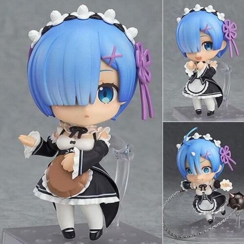 10cm Re:life In A Different World From Zero Rem Action Figure Rem Yukata Q Version Collection Pvc Model Doll Toys Figurine Decor