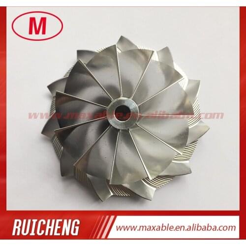 HX40 62.45/84.00mm 11+0 blades high performance turbocharger billet/milling/aluminum 2618 compressor wheel