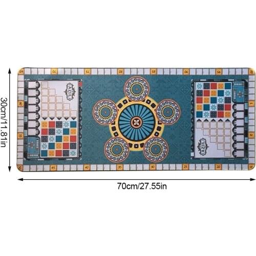 Azul Party Game Azuling Poker Card Game Playmat Clean Safe Smooth Rubber Pad Cushion For Azul Board Game