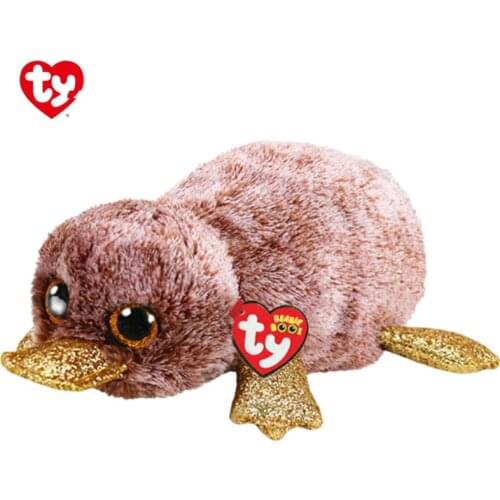 15cm New Ty Big Eyes Beanie Soft Stuffed Plush Animals Toys Platypus Childrens Educational Gifts Ornaments Kids Birthday Toys