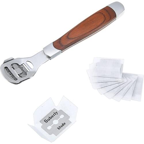 Leather Craft Skiving Tool With 10 Stainless Steel Blades Leather Sculpture Knife Cutting Skiving Trimming Tools Supplies