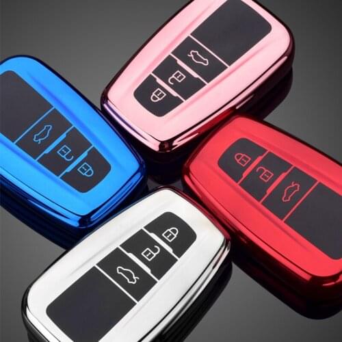 Wear-resistant New Soft TPU Remote Car Key Case For Toyota Camry CHR Prius Corolla RAV4 Prado 2017 2018 Full Cover Accessories
