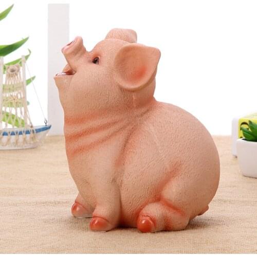 Cute Chinese Decorations Pink Pig Piggy Eats Coin Bank Savings Secret Stash Tirelire Mariage Pokemon Sparkasse Save Money 6KOA58