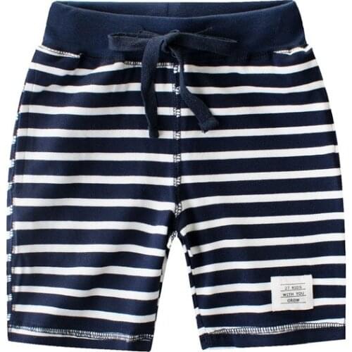 Short Pants for Boy Striped Pattern Shorts Hot Summer Kids Children Trousers