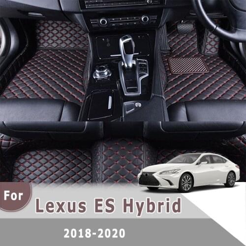 RHD Carpets For Lexus ES Hybrid 2020 2019 2018 Car Floor Mats Waterproof Auto Interior Accessories Artificial Leather Foot Pads
