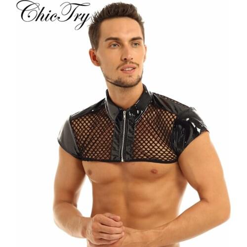 Sexy Male Mens Mesh Sheer Fishnet Gym Muscle Bodybuilding Sleeveless Tank Top Fitness Clubwear Undershirt Sport Half Tank Top