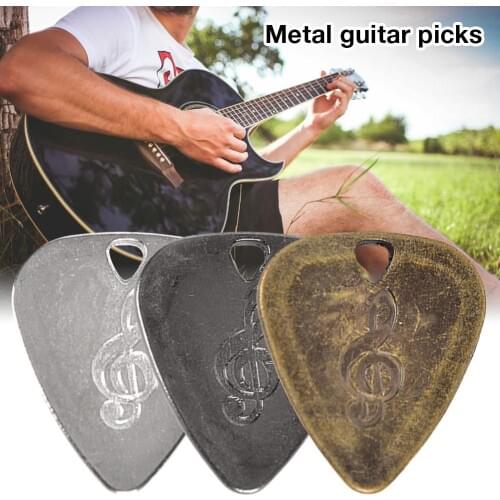 3 Colors Guitar Pick Non-slip Black White Gold Mediator For Acoustic Electric Guitarra Ukulele Accessories