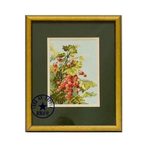 Top Quality Beautiful Hot Sell Counted Cross Stitch Kit Red Currant Fruit Grape riolis 217