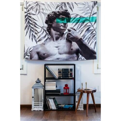 The Green Of Rome Tapestry Wall Hanging Psychedelic Runes Art Tapestries for Living Room Decor Gossip Tapestries Hippie