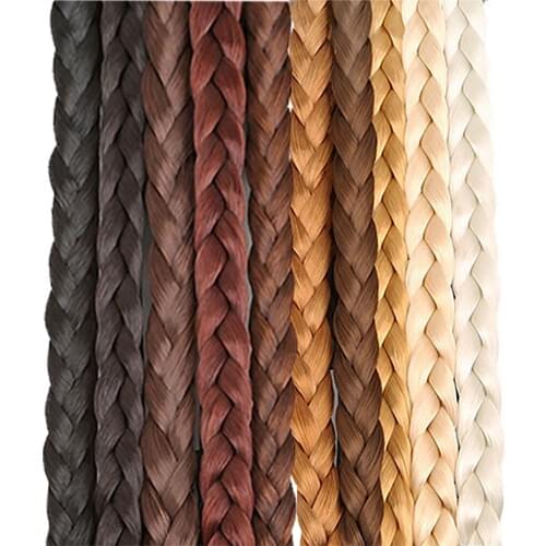 2pcs/lot New Arrivals Womens Bohemia Braided Synthetic Hair Plaited Plait Lady Elastic Headband Hairband Hot Sale 10 Styles