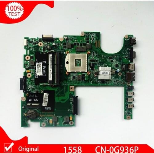 Original Laptop Motherboard For Dell Studio 1558 CN-0G936P 0G936P DAFM9BMB6D0 Main Board HM57 DDR3