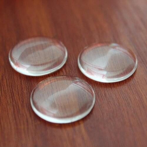 Handmade Transparent Clear Glass Cabochon Multi Sizes Round Stone Supplies for Jewelry Accessories