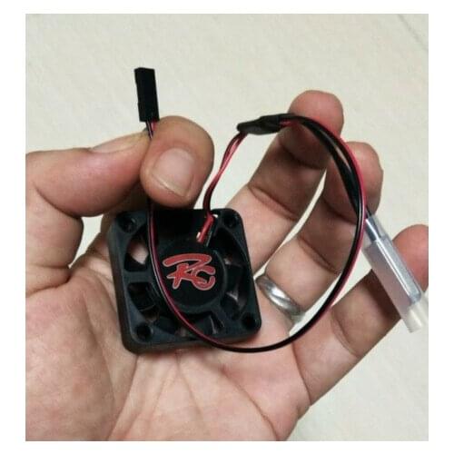 Mini Intelligent Temperature Control Cooling Fan Cooler for Traxxas TRX4 Defender SCX10 90046 D90 94180 RC Car Accessories