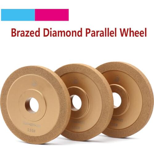 1pcs 4" inch 100x20x10mm Brazed Diamond Grinding Wheel Grit 150 200 Brazing Grinding Disc For Ceramic Tungsten Steel Tool