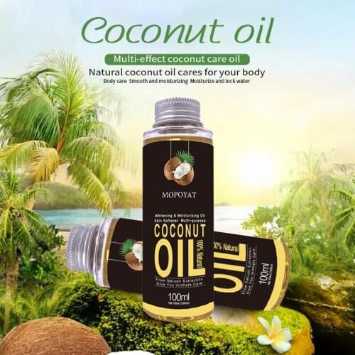 100% Natural Organic Coconut Oil Body Face Massage Essential Oil Moisturizing Skin Oil Control Skin Care Help Sleep 100ml
