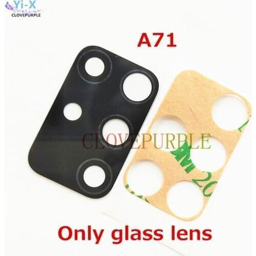100pcs/Lot Rear Back Camera Glass Lens with Adhesive Sticker for Samsung Galaxy A31 A51 A71 Replacement Parts