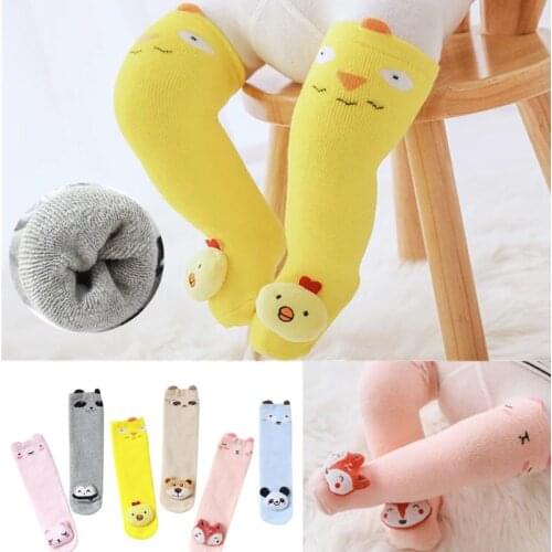 2020 Baby Boys Girl sock Spring Autumn Stretch Newborn Cartoon Pictures Cotton Top cute Casual Long Sock For 1-2 Years Old