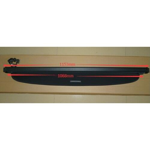 Aluminium alloy + Fabric Rear Trunk Security Shield Cargo Cover Rear Racks Accessories For Honda Fit 2008 2009 2010 2011 - 2013