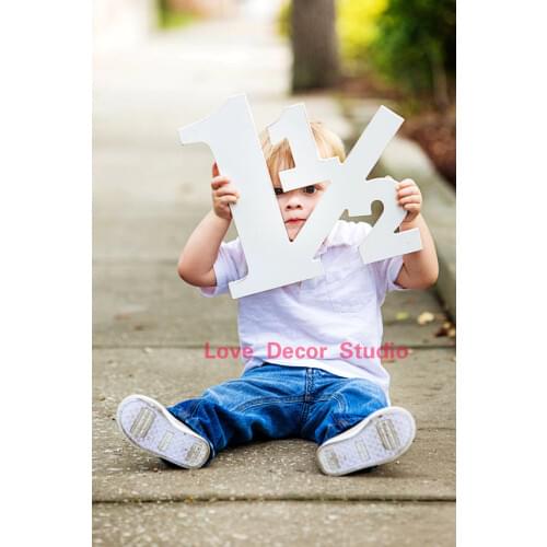 18 Month Old Toddler Photo Prop 9 9inch 1 1/2 for 18 Month Photo Shoot Photography Props - Large Wooden Number Sign