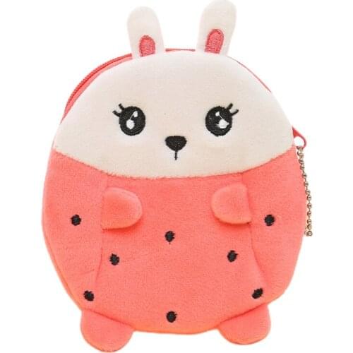 Happyy baby Avocado Shaped Money Bag Mini Cartoon Animal Change Purse Key Pouch Card Holder