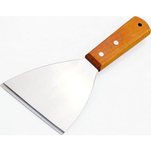 Stainless Steel Pancake Turner Spatula Scoop With Wooden Handle Steak Pizza Dish Shovel Baking Pastry Tool Kitchen Accessories