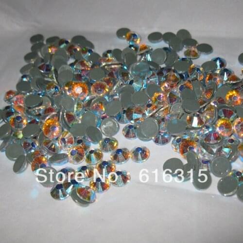 JP hotfix rhinestone 2013 newly style hotfix rhinestone ss30 ab crystal 288pcs ;rhinestone for shoe boots decoration