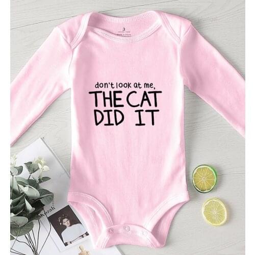 Romper for Babies Newborn Baby Girl Clothes Children Rompers Print Cat Toddler Jumpsuit Cotton New Born Boy Winter Costume