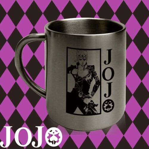 Anime JoJos Bizarre Adventure 300ml Double Wall 304 Stainless Steel Cup Coffee Milk Tea Water Travel Mug for Outdoor Drinking