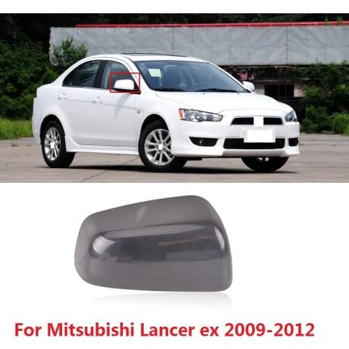 CAPQX For Mitsubishi Lancer ex 2009-12 Side Mirror Rearview Mirror Cover Cap Outside Reversing Mirror Garnish Housing Shell Hood
