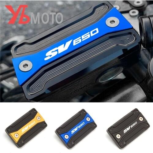 Motorcycle CNC Front brake Fluid Reservoir Cap Cover For SUZUKI SV650 S SV 650 1999-2019 2018 2017 2016 2015 2014 SV1000 03-08
