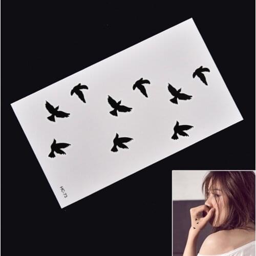 Best Selling New Removable Swallow Temporary Tattoo Waterproof Arm Body Art Tattoos Sticker High Quality