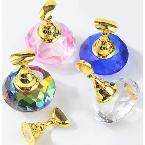 5Pcs Magnetic Nail Tips Rest Stand Holder With Base UV Gel Polish Training Practice salon/manicure/pedicure Nail Art Tools Set