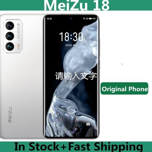 Meizu 18 8/12GB 128/256G Cellphone 5G Smartphone NFC UFS3.1 4000mAh Snapdragon 888 Octa Core China Version 36W Quick Charger