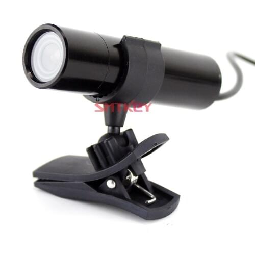 SMTKEY Analog 800TVL Color CMOS metal mini camera with Clip Bracket CVBS Security Camera for monitor TV View