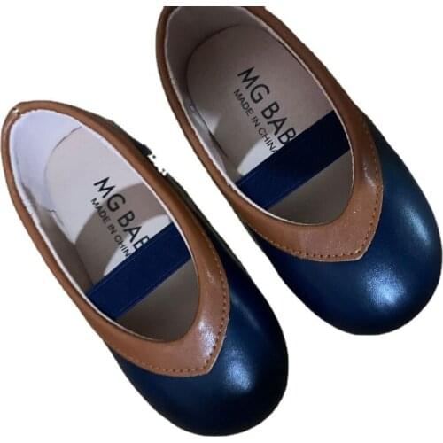 Girls Shoes Black shoes Children Show Out color matching small leather shoes Flats Princess Dress Shoes Kids School moccasins