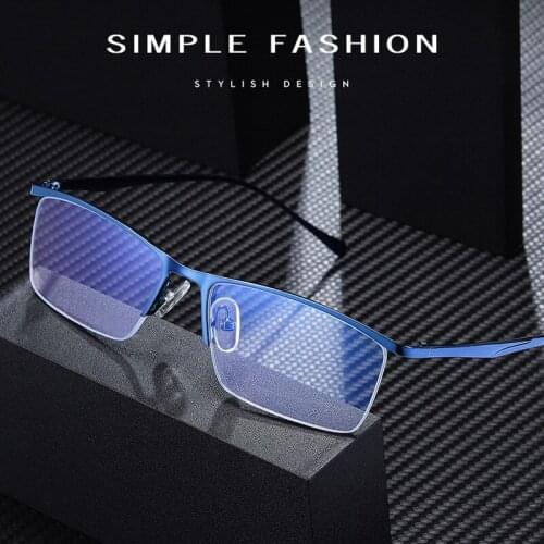 Feishini High Quality Anti Blue Light Eye Glasses Men Filter Reduces Computer Business Eyewear Women Blocking Rays Radiation
