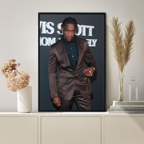 Travis Scott Poster Music Star Singer Hip Hop Rap Canvas Print Wall Painting Home Decoration