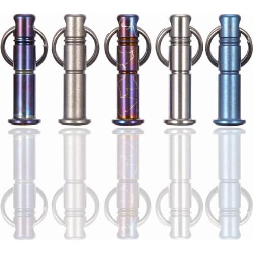 Titanium Alloy Connecting Rod Hanging Buckle Bolt Necklace Pendant Zipper Pull Conversion Pendant Structural Parts