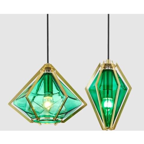 Modern Hanging Lamp Light Led Dinning Bed Room Bedroom Foyer Round Glass Ball Black Gold Nordic Simple Modern Pendant Light Lamp