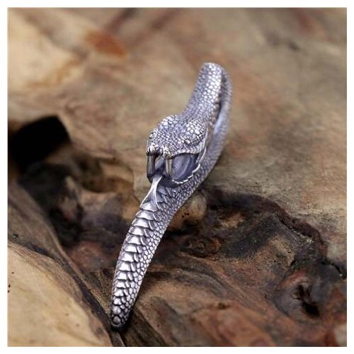 Vintage Silver Color Hand Carving Snake Pendant Necklace for Men Women Motorcycle Party Rattlesnake Long Chain Hip Hop Jewelry