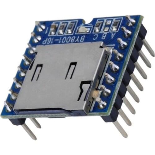 1PCS Micro SD TF U-Disk BY8001-16P MP3 Player Arduino Audio Voice Module Board